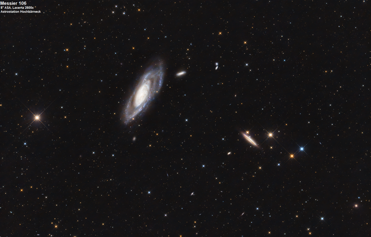 Messier 106 im Sternbild Jagdhunde