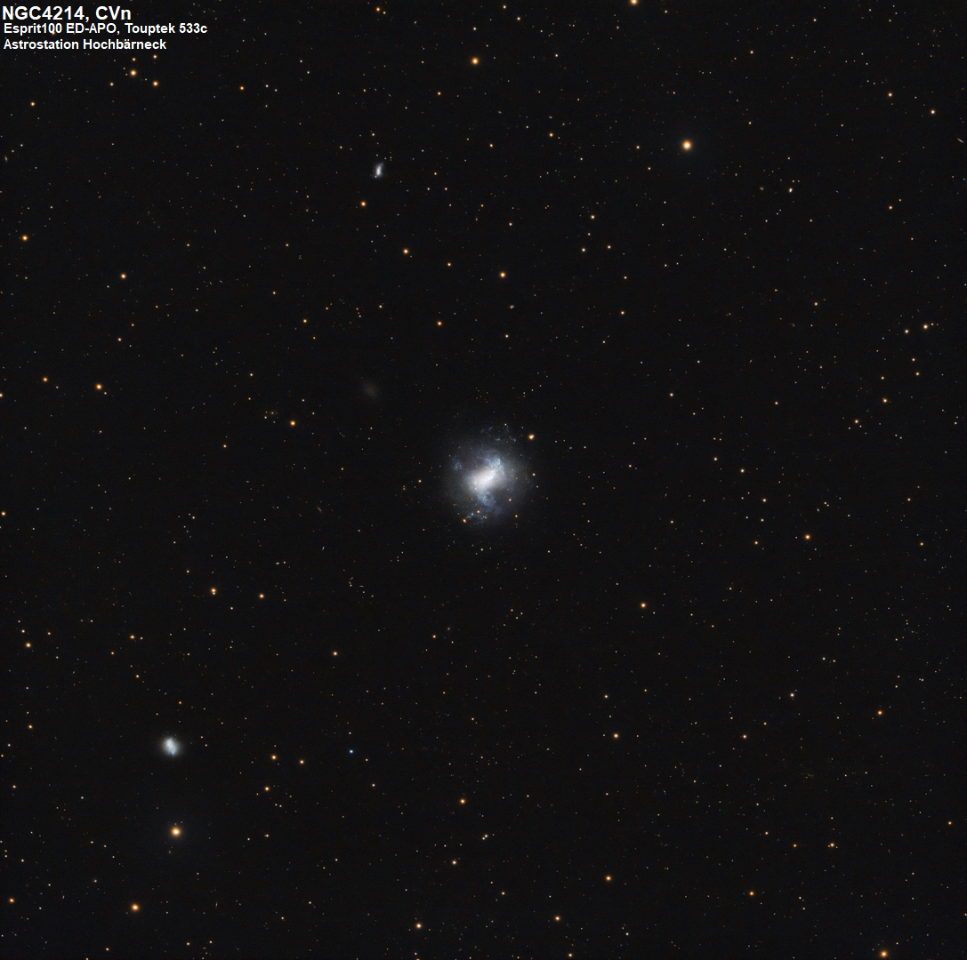 NGC4214 eine Zwerggalaxie im Sternbild Jagdhunde