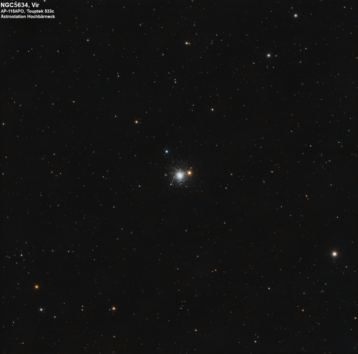 NGC 5634, ein Kugelsternhaufen im Sternbild Jungfrau