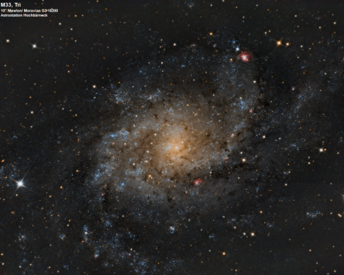 M33 im Sternbild Dreieck