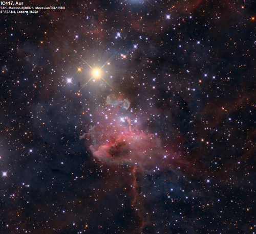 IC417 im Sternbild Fuhrmann