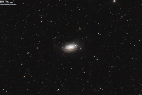 Messier 63 im Sternbild Jagdhunde