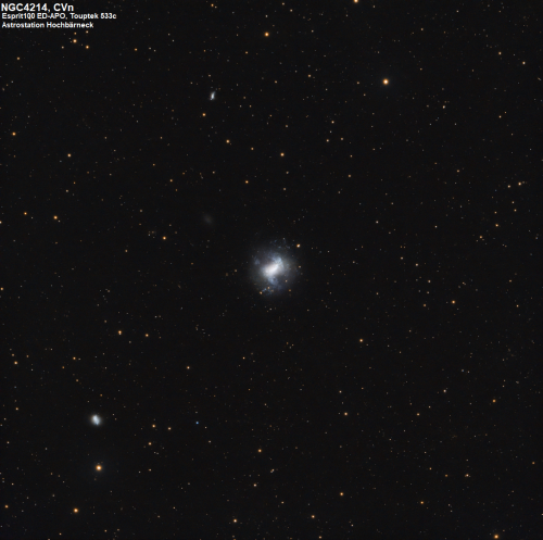 NGC4214 eine Zwerggalaxie im Sternbild Jagdhunde