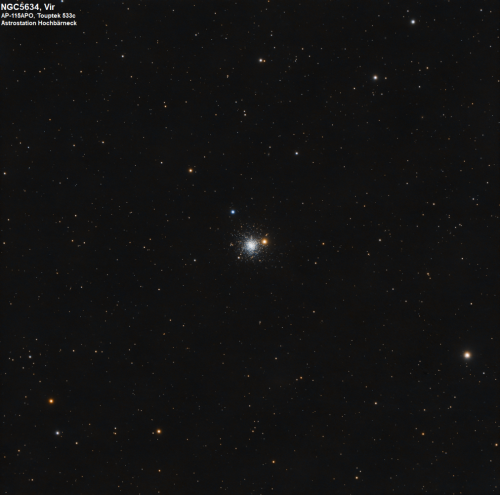 NGC 5634, ein Kugelsternhaufen im Sternbild Jungfrau